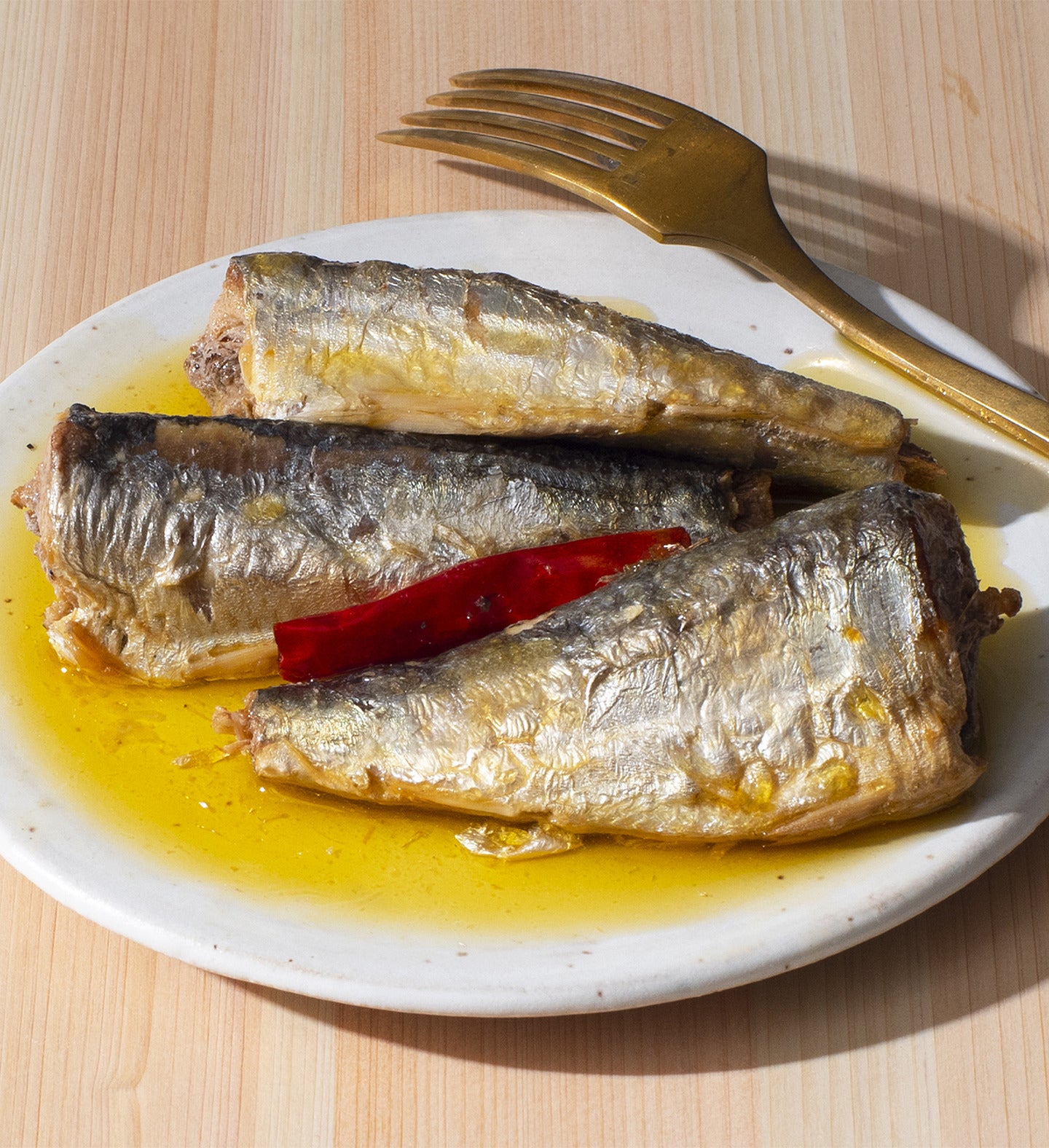 Wild Sardines with Olive Oil & Red Chili Pepper